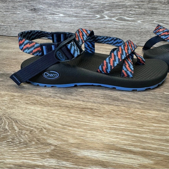 Chaco Z2 classics static eclipse Blue‎ Coral Hiking Sandal Size 9 - Picture 10 of 11